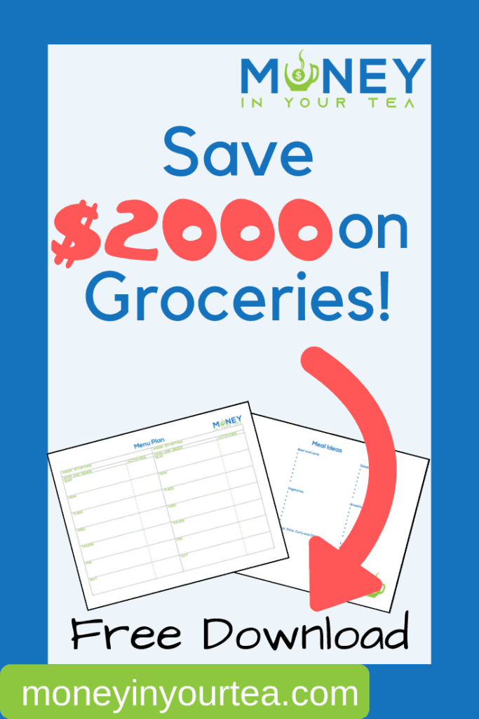 Find out how your family can save up to $2,000 or more on groceries every year! Bonus: free meal planning template. #mealplanning #freeprintable #healthy #dinner #template #planner #family #savemoneyongroceries #budget