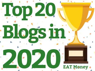 Featured in Top 20 Blogs in 2020 by EAT Money